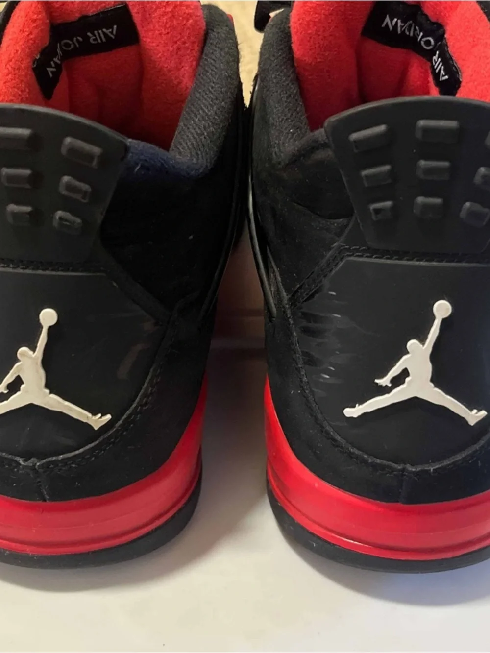 Nike Air Jordan 4 Retro Red Thunder Size 14 Pre-Owned CT8527-016 Red Black